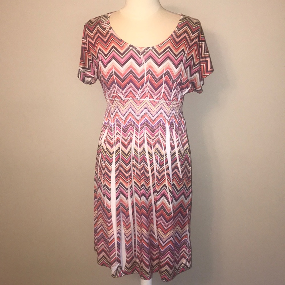 Chevron Multi Colored Dress